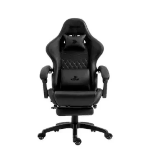 Cadeira Gamer Kbm! Gaming Tempest Cg600, Preta, Com Almofadas, Descanso Para Pernas Retrtil, Reclinvel - Kgcg600pt